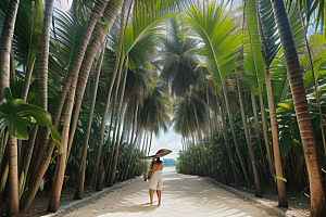 椰子树的香甜诱惑享受健康生活的纯天然选择