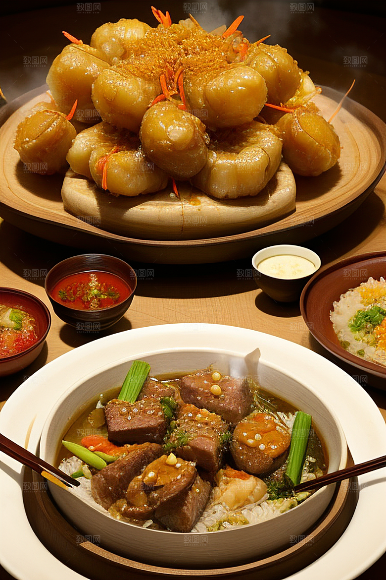 中式料理的香气四溢