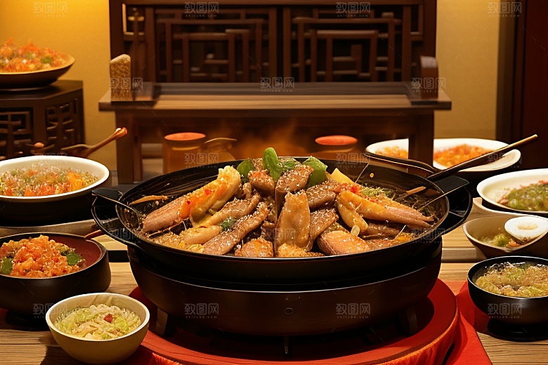 中式料理的香气四溢