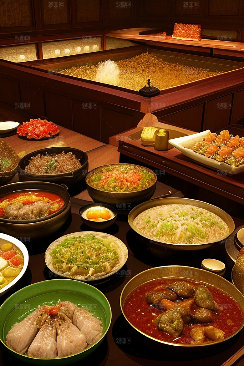 中式料理的香气四溢