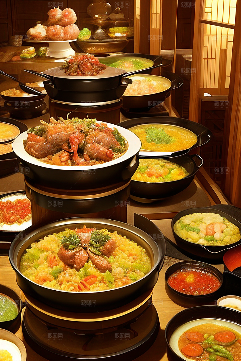 中式料理的香气四溢