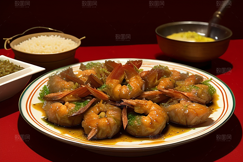 中式料理的香气四溢