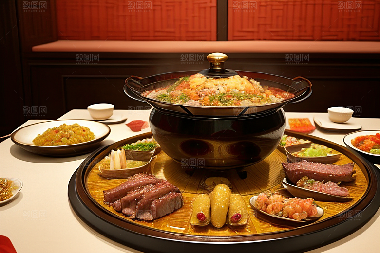 中式料理色香味俱全的美食盛宴