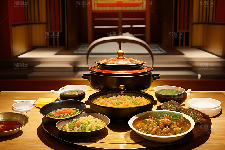 中式料理色香味俱全的美食盛宴