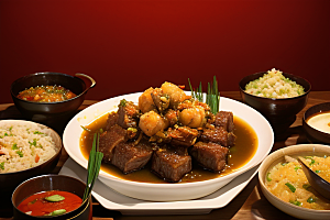 中式料理色香味俱全的美食盛宴