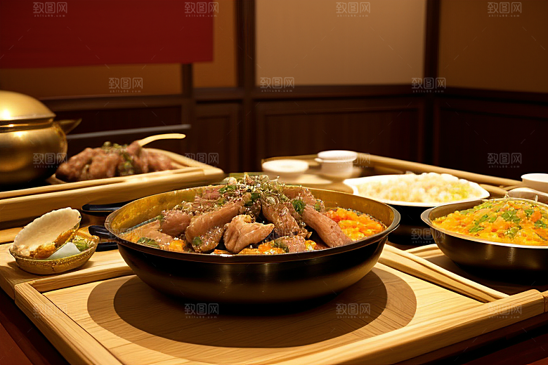 中式料理色香味俱全的美食盛宴