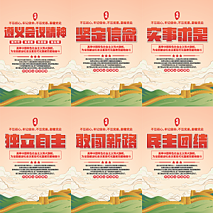 遵义会议党建海报系列
