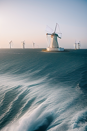 蓝色能源海上大风车的崛起