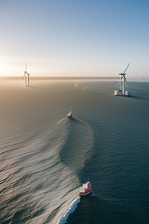 风之航程海上大风车的能源探索