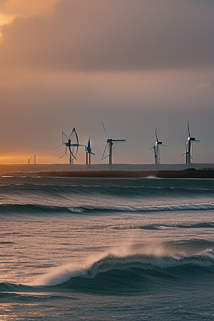 蓝色风暴海上大风车的能源革命