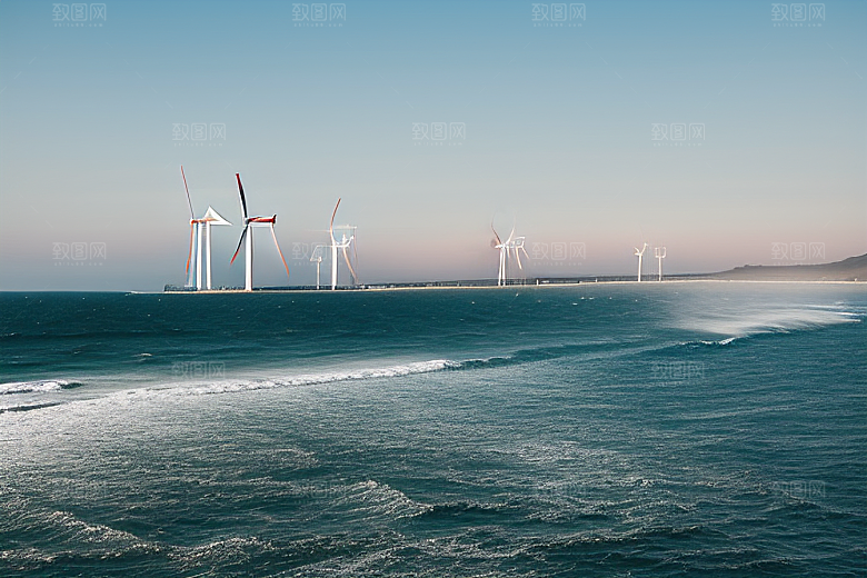 海风之舞大风车的海上华彩