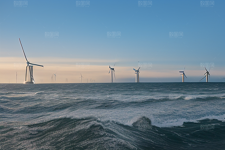 海风之舞大风车的海上华彩