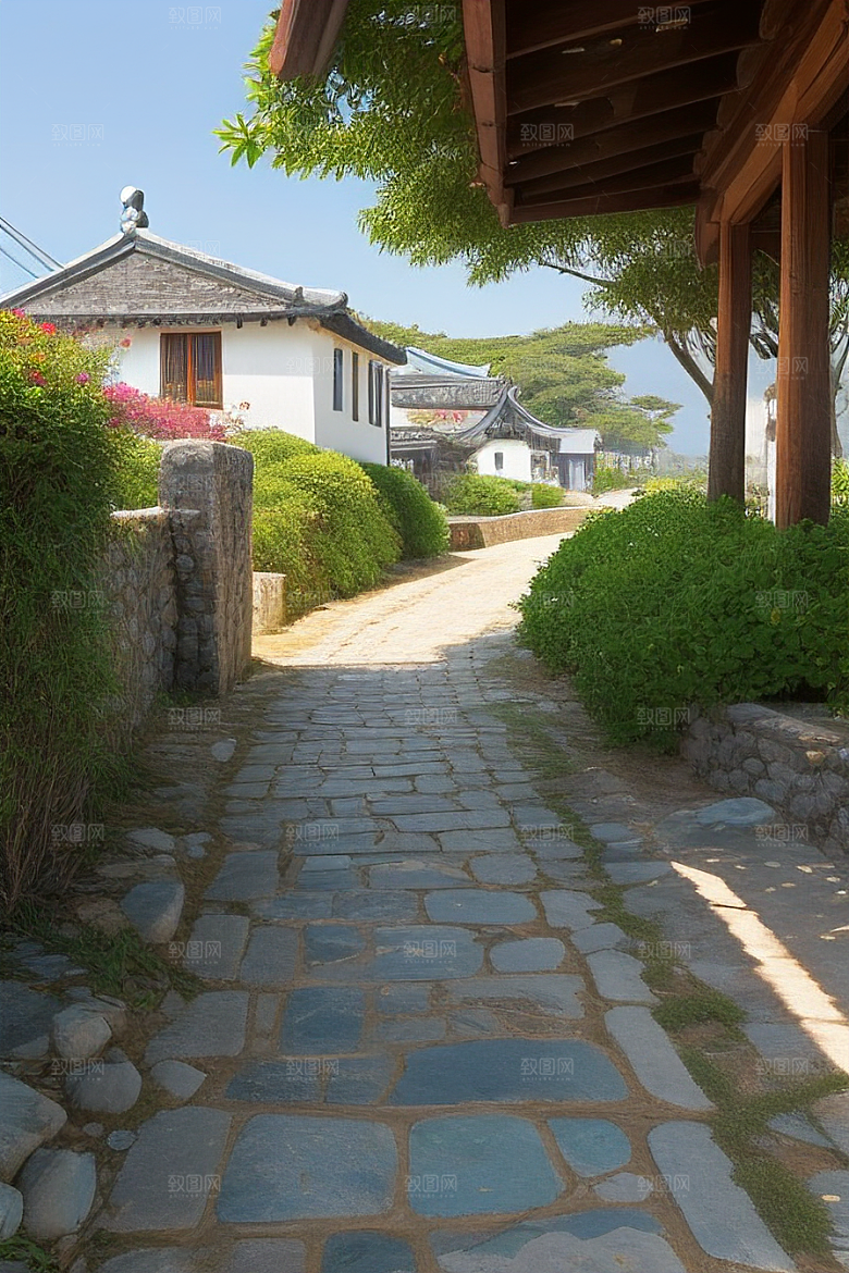 石头房子古朴典雅的乡村风情