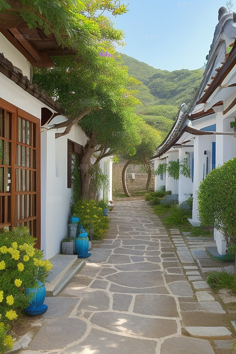 石头房子古朴典雅的乡村风情