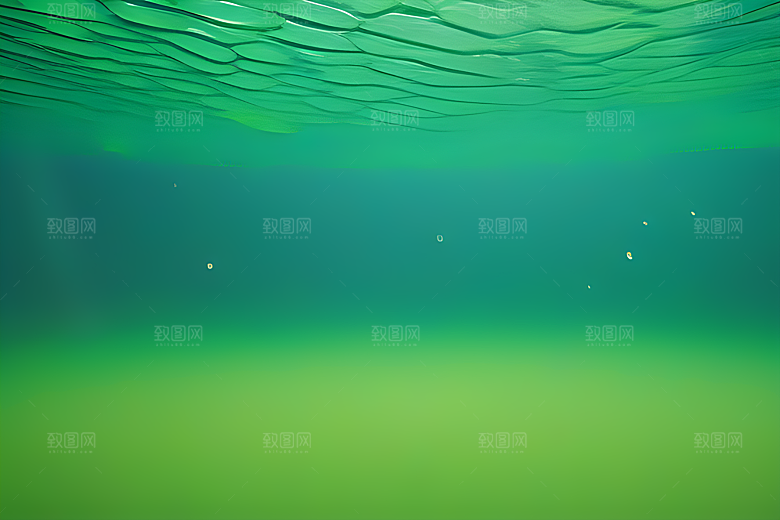 绿意缤纷的水珠绿叶背景