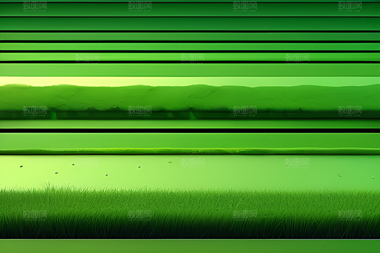 绿意缤纷的水珠绿叶背景