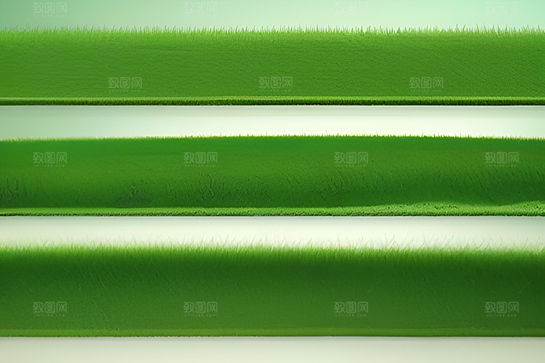 水珠绿叶背景的清澈与晶莹