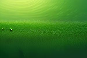 在水滴中绿色背景清新宜人