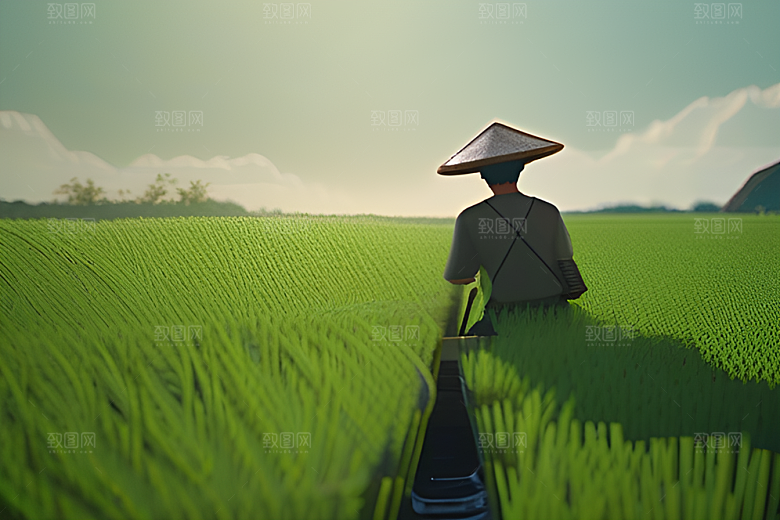 草帽农夫的农田生活