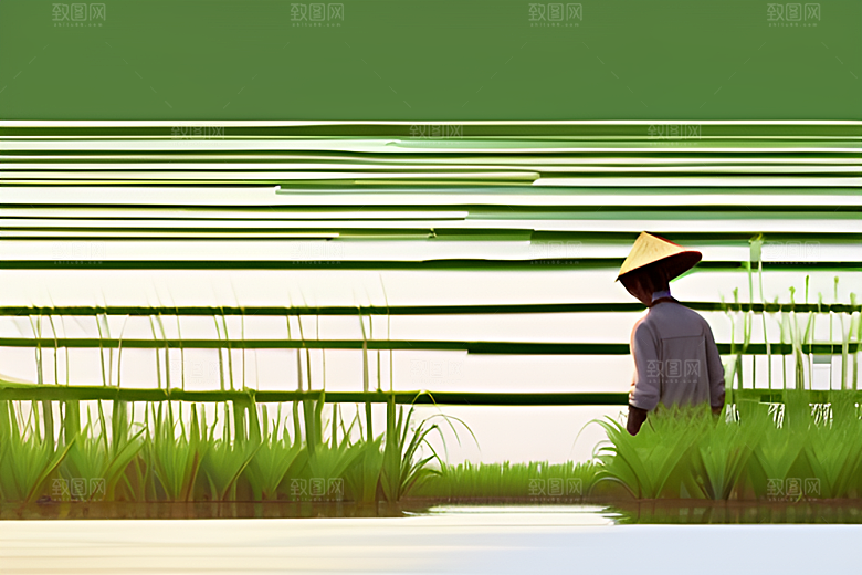 草帽农夫的农田生活