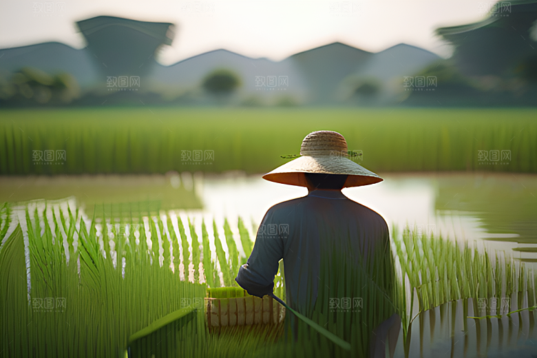 和谐自然的农田时光