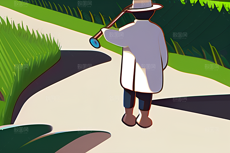 和谐自然的农田时光