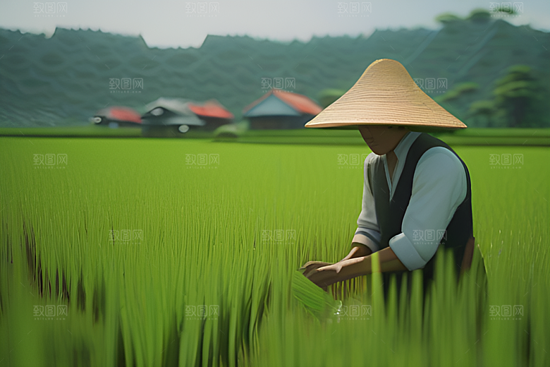 耕作于绿色世界中