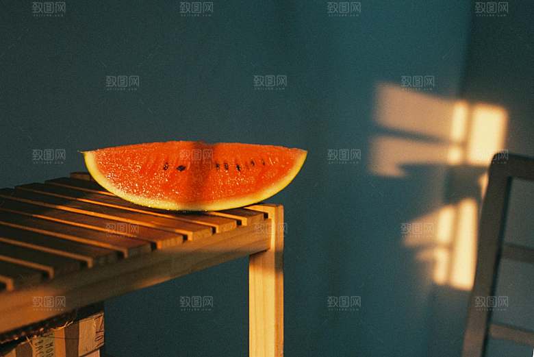 红色西瓜摄影素材