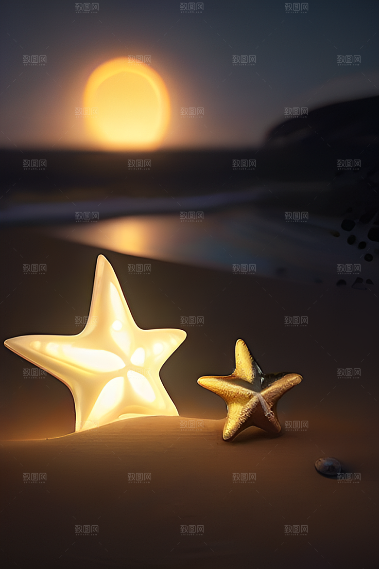银色星空湖水下多彩云彩真实展现