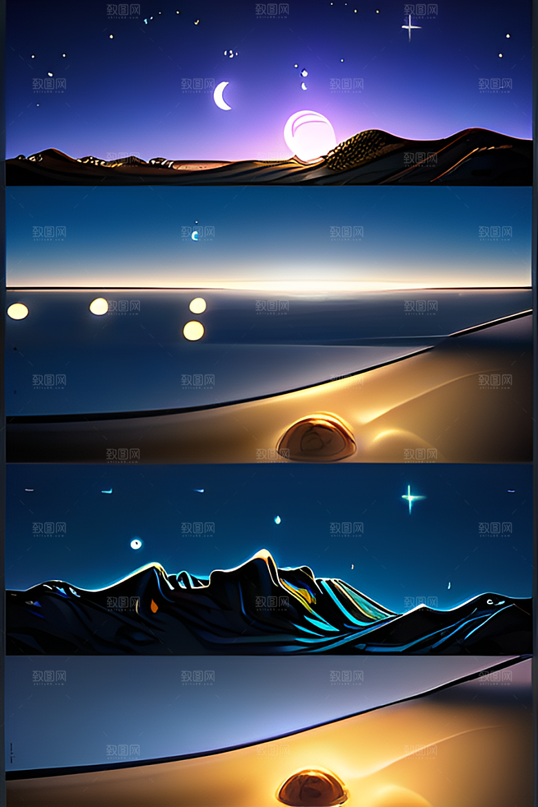 8K超高清展现的宁静湖光山色