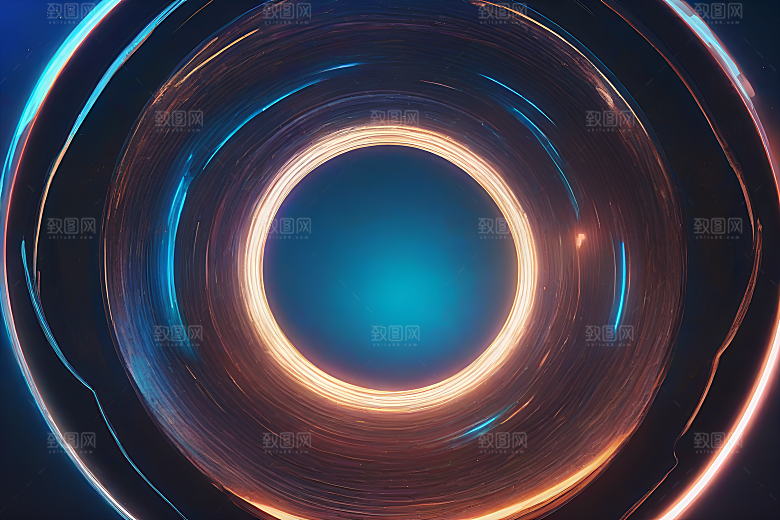 抽象蓝光线条背景设计图