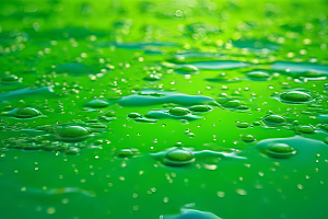 清新水滴照片蓝天绿水数字背景设计图