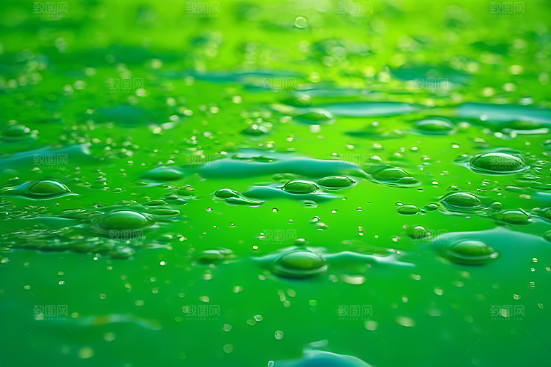 清新水滴照片蓝天绿水数字背景设计图
