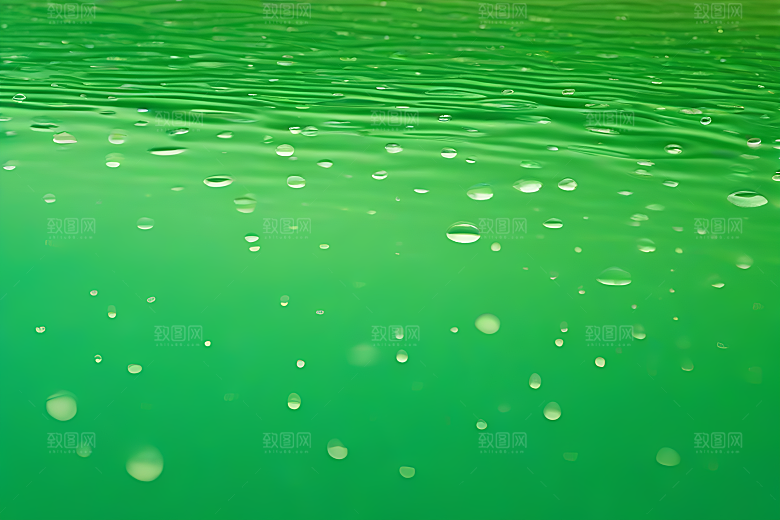清新水滴照片蓝天绿水数字背景设计图