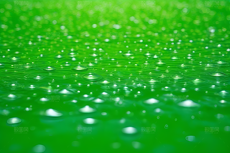 水滴照片与蓝天绿水数字背景图片