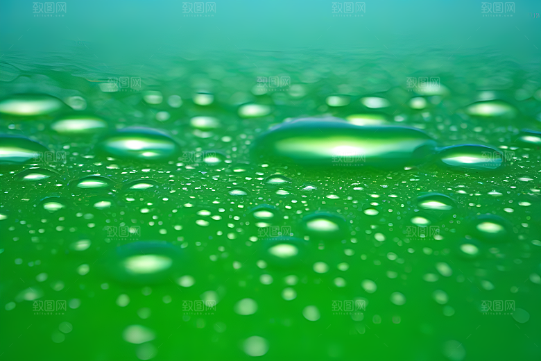 水滴水面照片蓝天绿水数字背景设计图