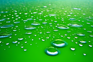 清新水滴照片配蓝天绿水数字背景图