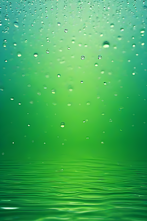 清新水滴照片蓝天绿水数字背景设计