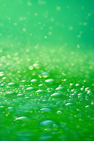 水滴照片绿水蓝天数字背景设计