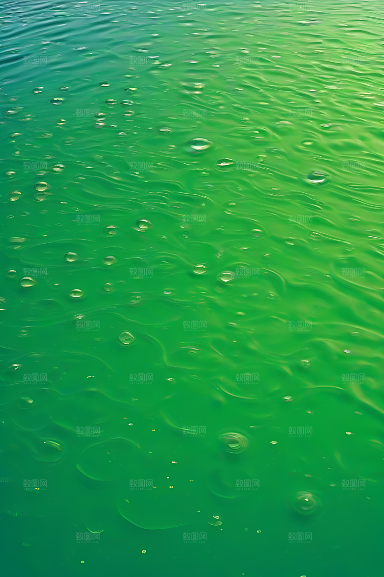 清新水滴照片配蓝天绿水数字背景