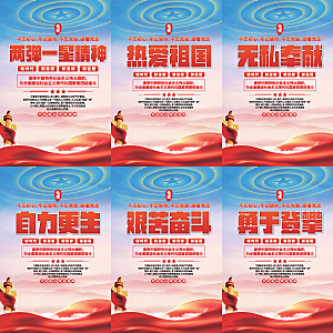 两弹一星精神海报