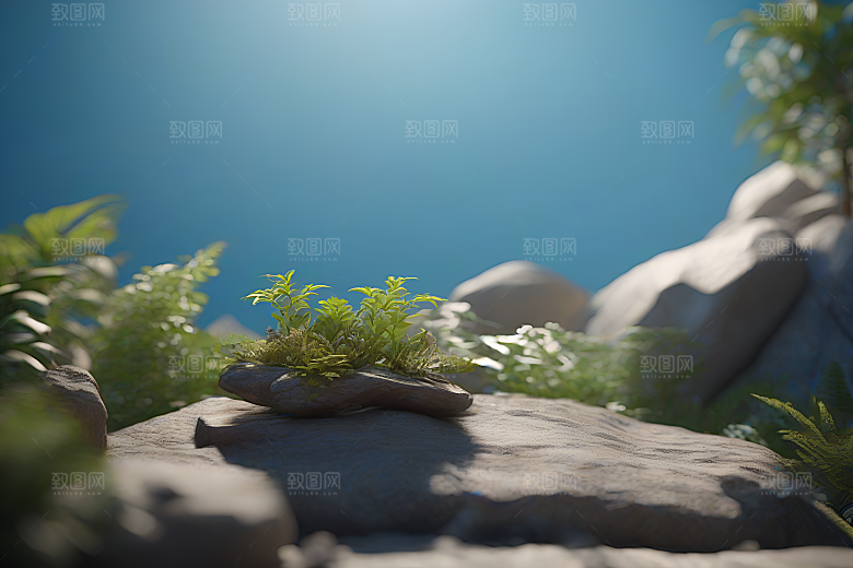 空白背景艺术摄影