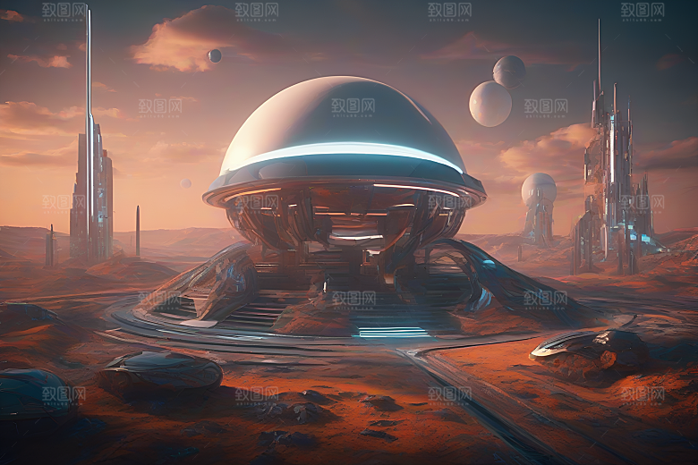 充满创意与想象力的3D插图