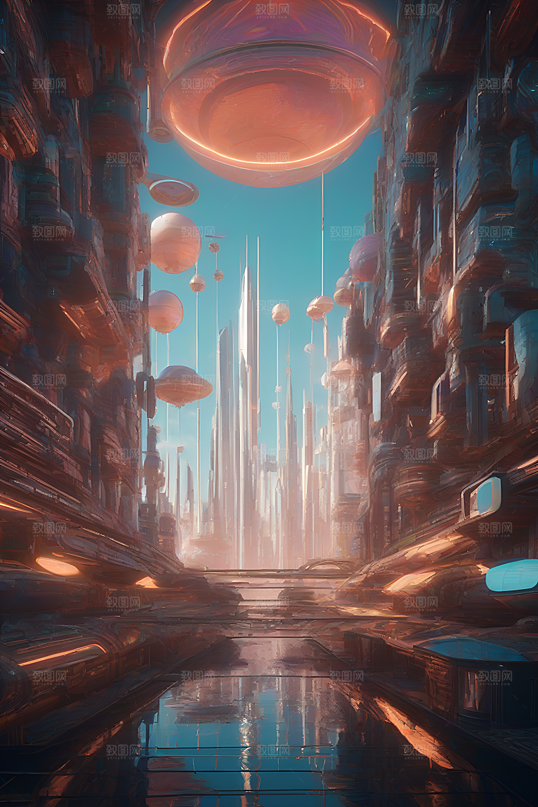 科幻未来元素的想象力插图