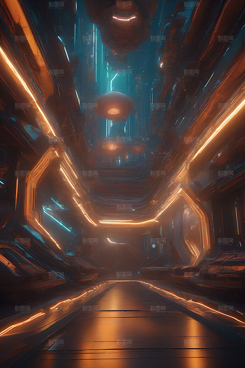 细节精致的3D渲染场景插图