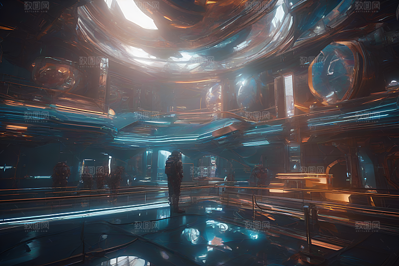 Cinema 4D渲染的高质量插图