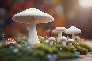Filip Hodas的蘑菇3D渲染视角
