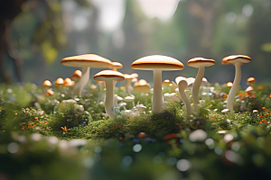 Filip Hodas的逼真蘑菇渲染作品