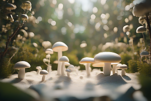 Filip Hodas的逼真蘑菇渲染作品
