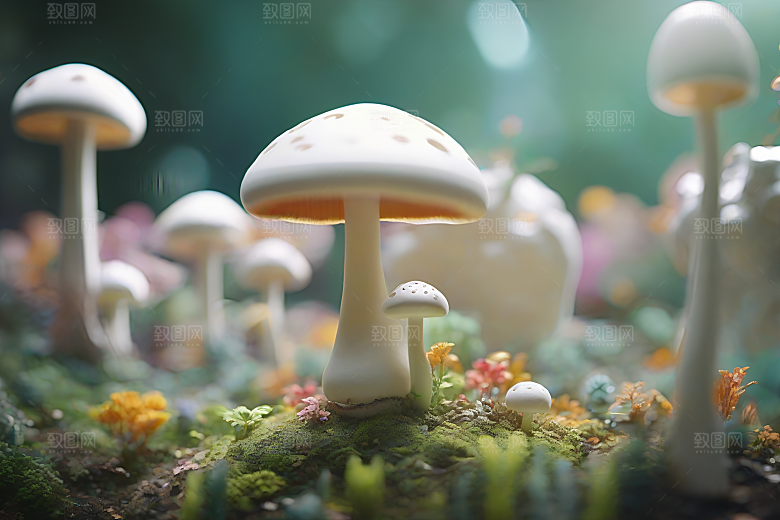 Filip Hodas的蘑菇渲染艺术